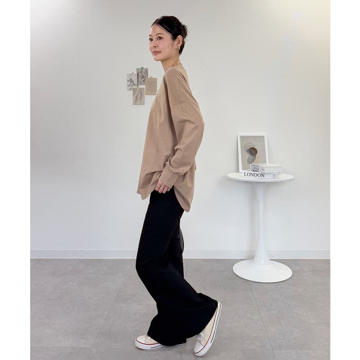 オーバーサイズ裾ラウンドカットソー | atONE | 詳細画像32 