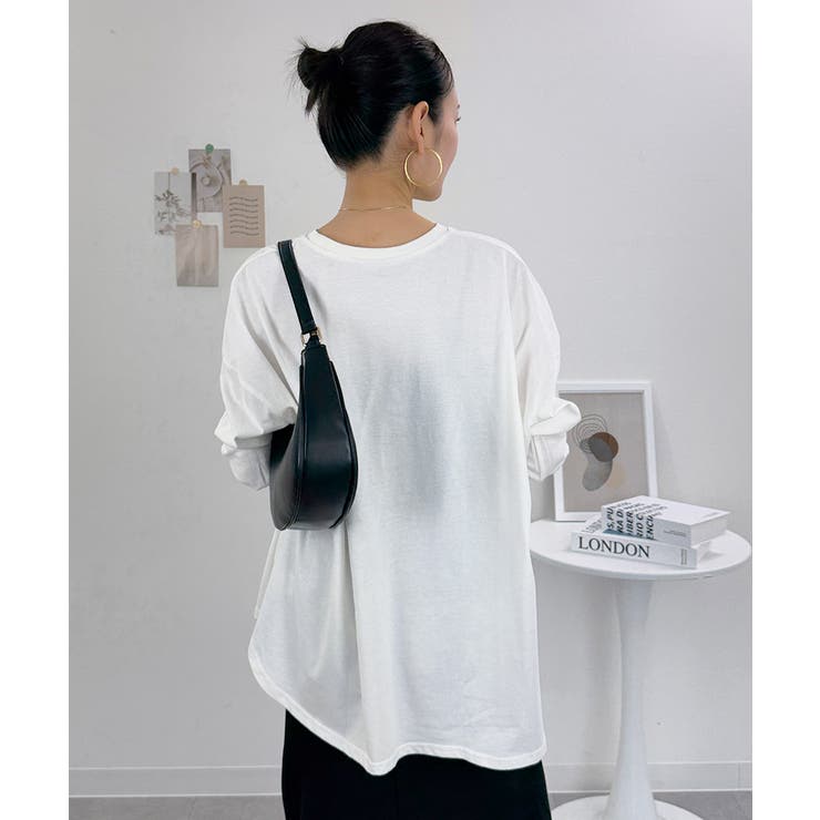 オーバーサイズ裾ラウンドカットソー | atONE | 詳細画像37 