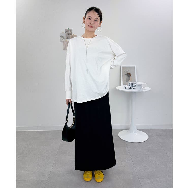 オーバーサイズ裾ラウンドカットソー | atONE | 詳細画像38 