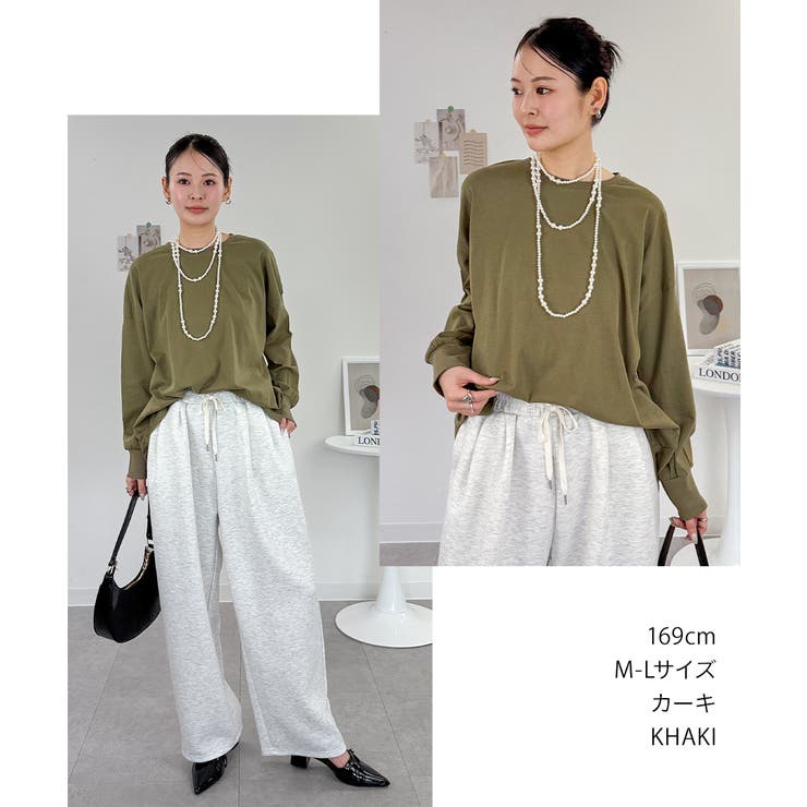 オーバーサイズ裾ラウンドカットソー | atONE | 詳細画像3 