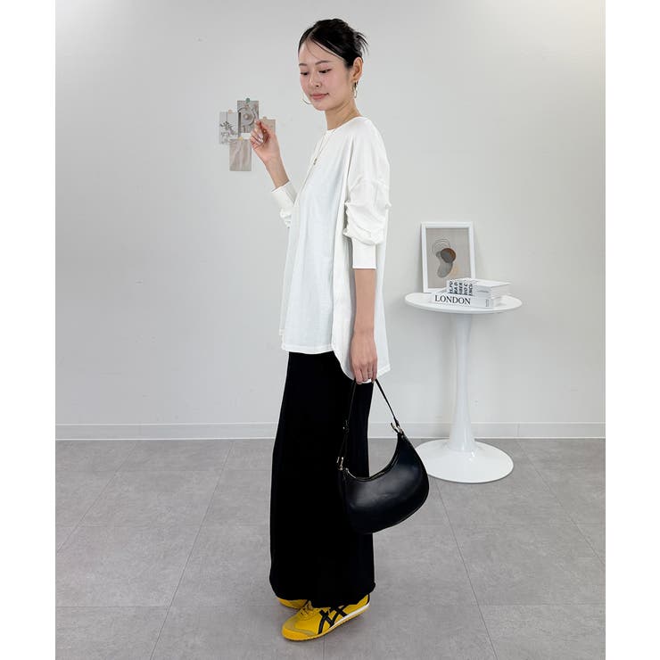 オーバーサイズ裾ラウンドカットソー | atONE | 詳細画像39 