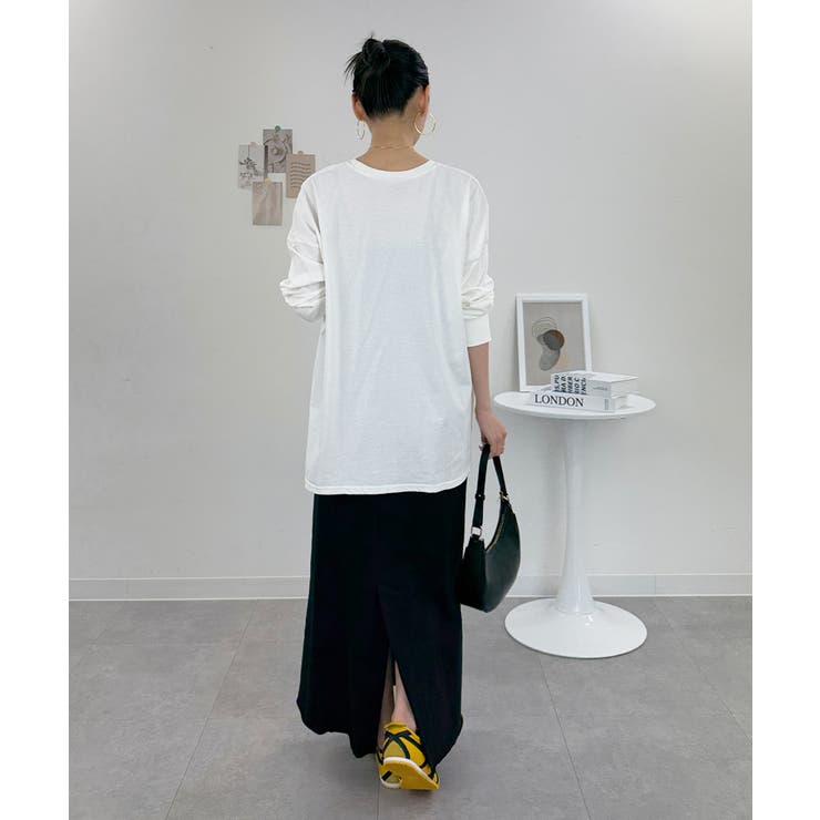 オーバーサイズ裾ラウンドカットソー | atONE | 詳細画像40 