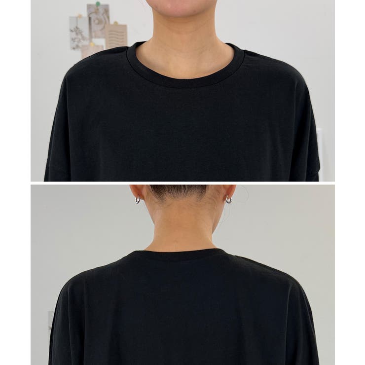 オーバーサイズ裾ラウンドカットソー | atONE | 詳細画像44 