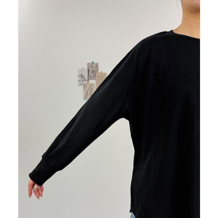 オーバーサイズ裾ラウンドカットソー | atONE | 詳細画像46 