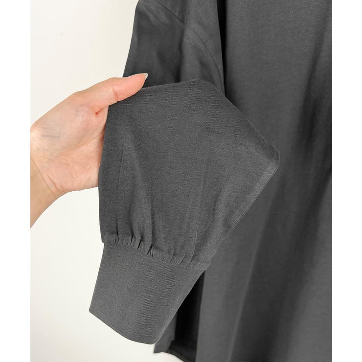 オーバーサイズ裾ラウンドカットソー | atONE | 詳細画像47 