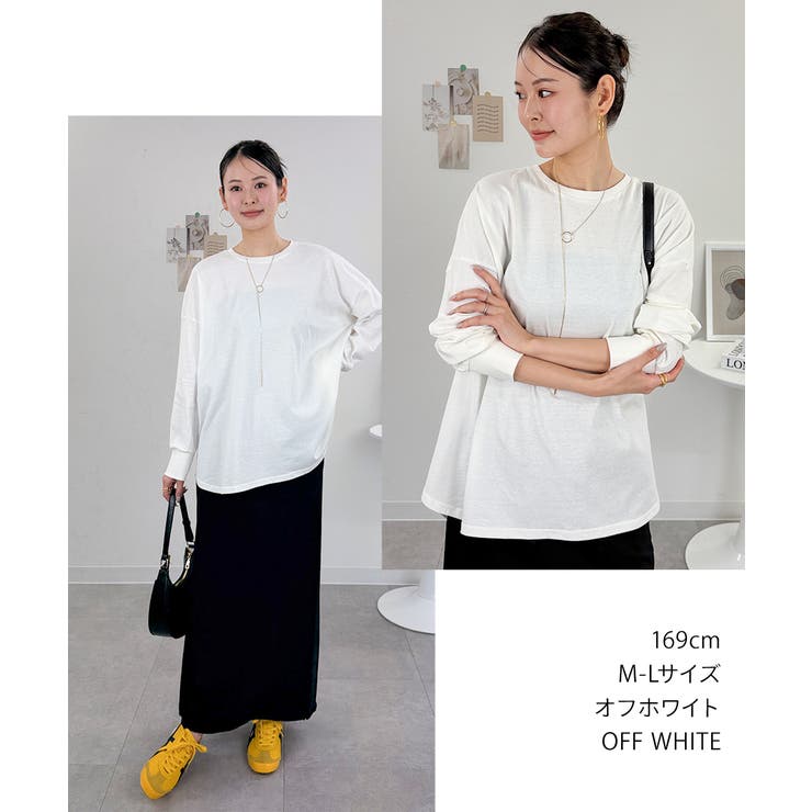 オーバーサイズ裾ラウンドカットソー | atONE | 詳細画像5 