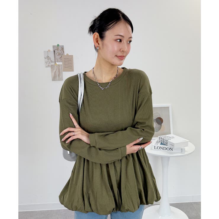 ペプラム切替バルーントップス | atONE | 詳細画像11 