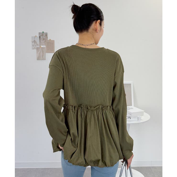 ペプラム切替バルーントップス | atONE | 詳細画像14 