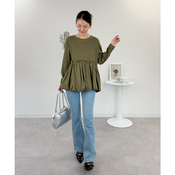 ペプラム切替バルーントップス | atONE | 詳細画像15 