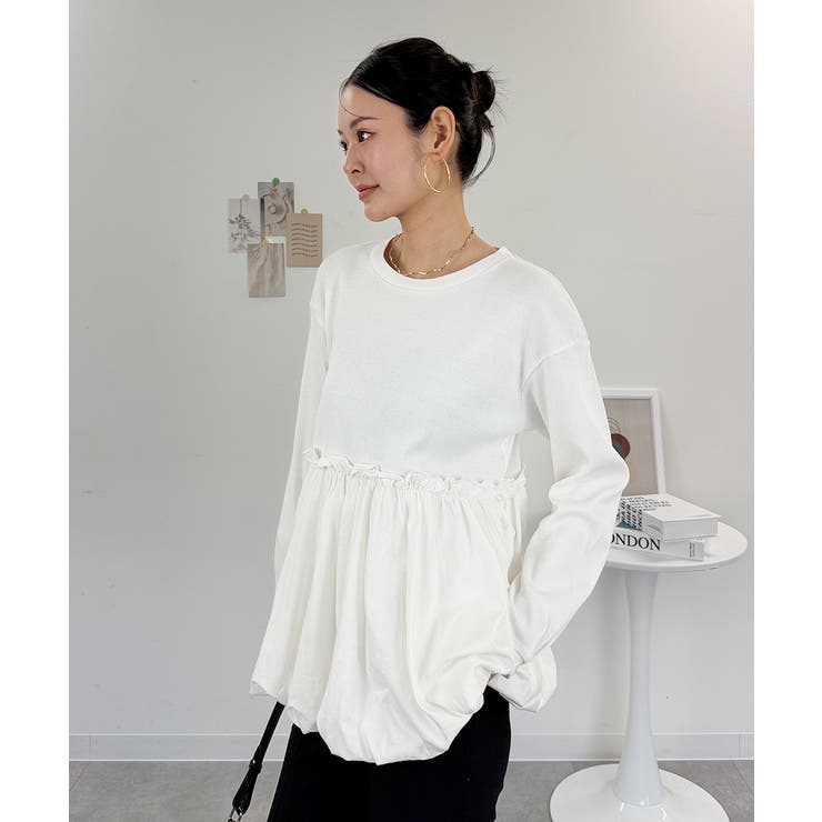 ペプラム切替バルーントップス | atONE | 詳細画像19 