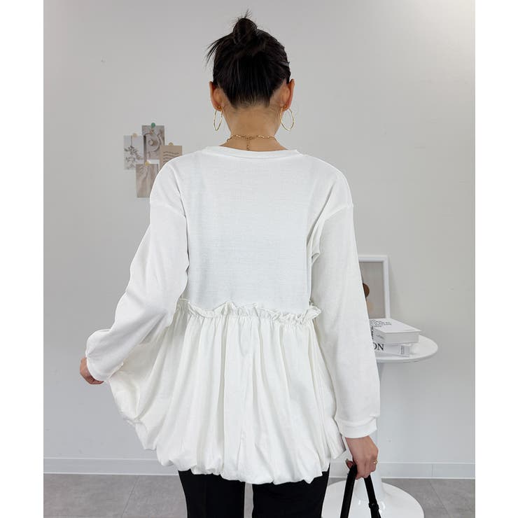 ペプラム切替バルーントップス | atONE | 詳細画像21 