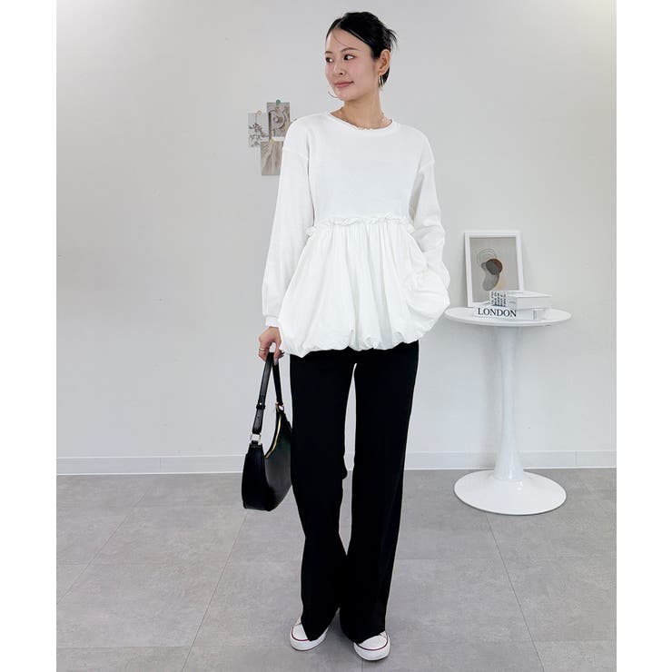 ペプラム切替バルーントップス | atONE | 詳細画像22 