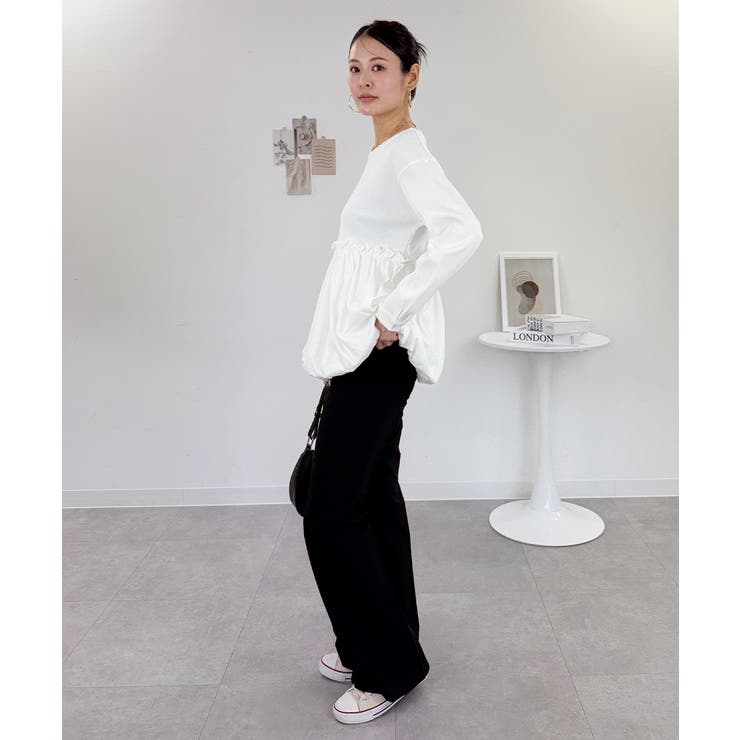 ペプラム切替バルーントップス | atONE | 詳細画像23 