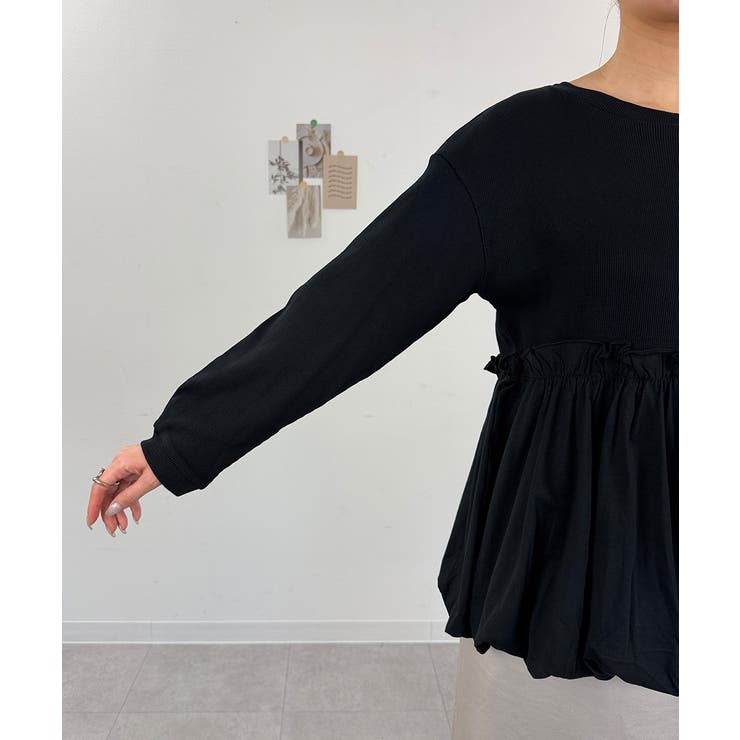 ペプラム切替バルーントップス | atONE | 詳細画像31 