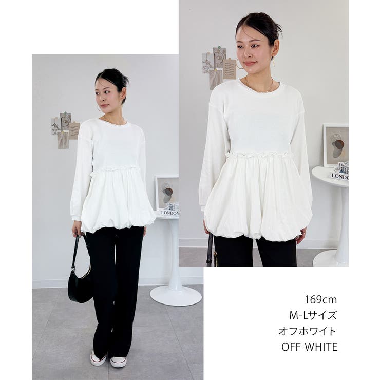 ペプラム切替バルーントップス | atONE | 詳細画像3 