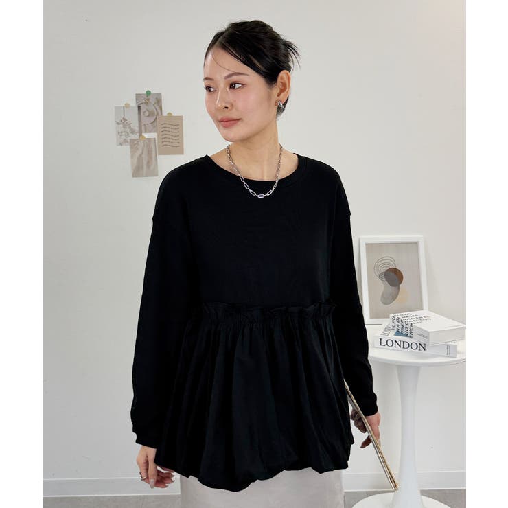 ペプラム切替バルーントップス | atONE | 詳細画像4 