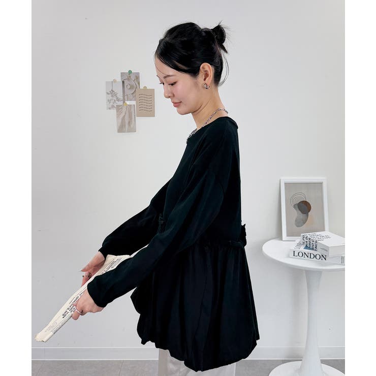 ペプラム切替バルーントップス | atONE | 詳細画像6 