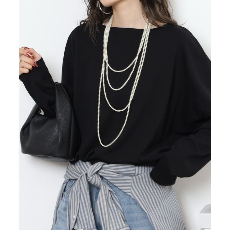 ドルマンスリーブボートネックTシャツ | atONE | 詳細画像13 