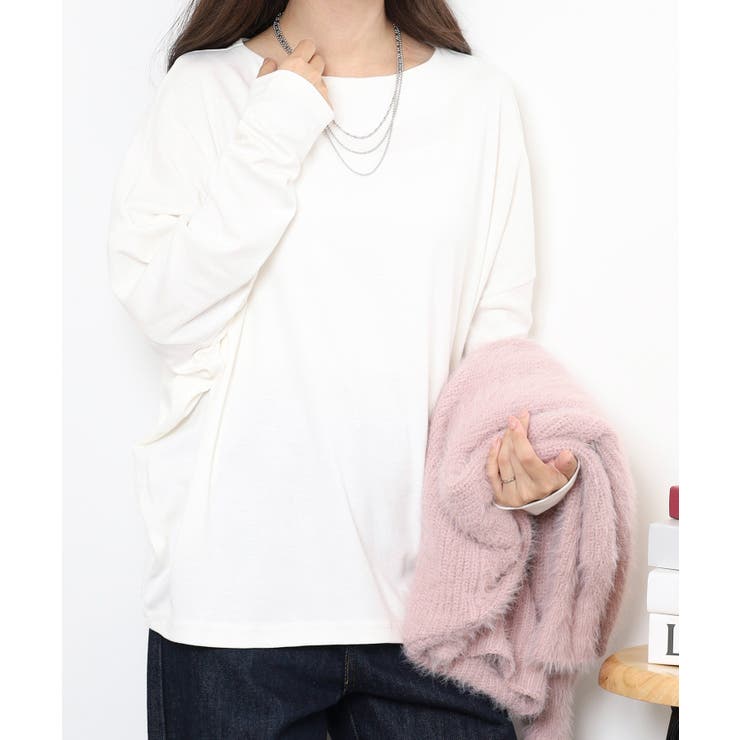 ドルマンスリーブボートネックTシャツ | atONE | 詳細画像19 