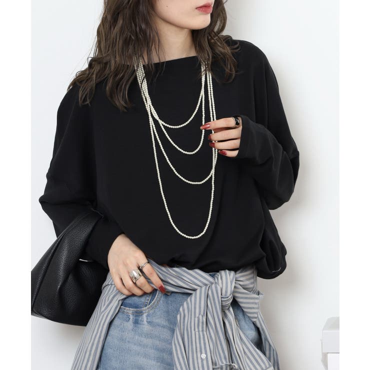 ドルマンスリーブボートネックTシャツ | atONE | 詳細画像2 