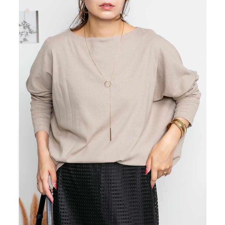 ドルマンスリーブボートネックTシャツ | atONE | 詳細画像49 