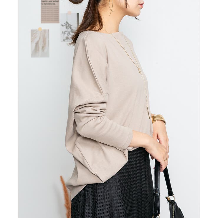 ドルマンスリーブボートネックTシャツ | atONE | 詳細画像51 