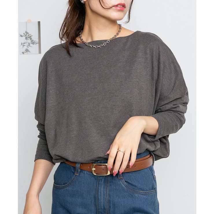 ドルマンスリーブボートネックTシャツ | atONE | 詳細画像63 