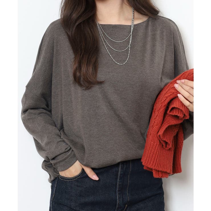 ドルマンスリーブボートネックTシャツ | atONE | 詳細画像7 