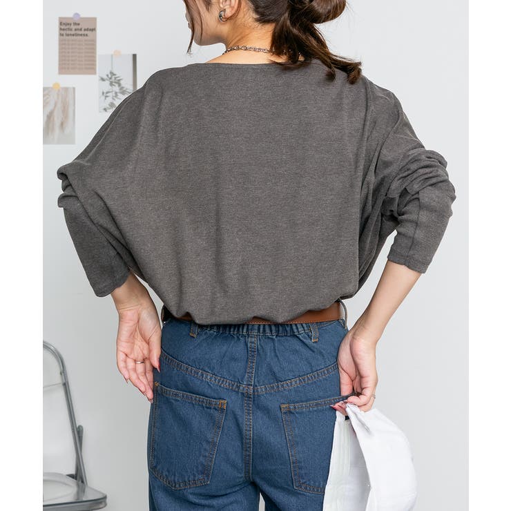 ドルマンスリーブボートネックTシャツ | atONE | 詳細画像66 