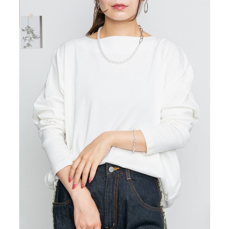 ドルマンスリーブボートネックTシャツ | atONE | 詳細画像70 