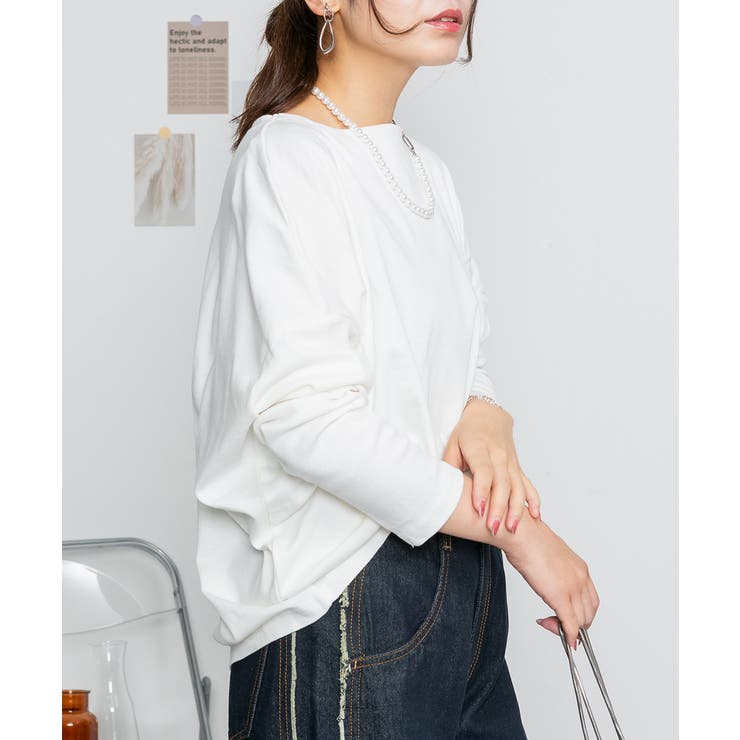 ドルマンスリーブボートネックTシャツ | atONE | 詳細画像72 