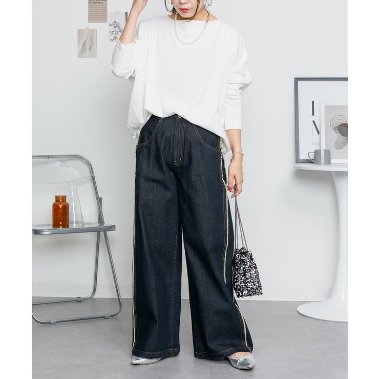 ドルマンスリーブボートネックTシャツ | atONE | 詳細画像74 