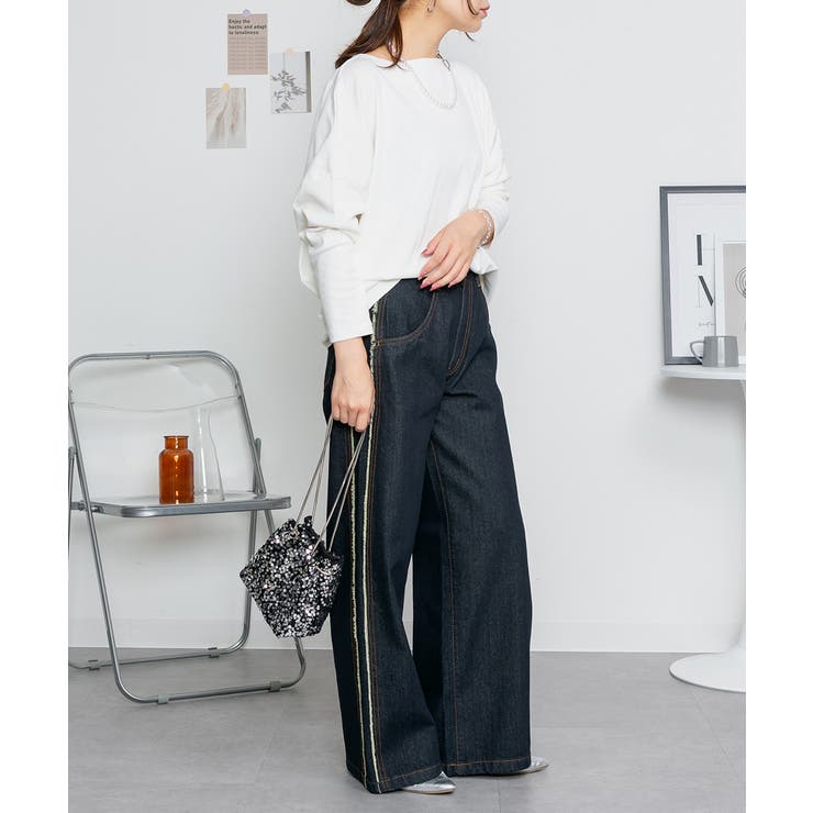 ドルマンスリーブボートネックTシャツ | atONE | 詳細画像75 