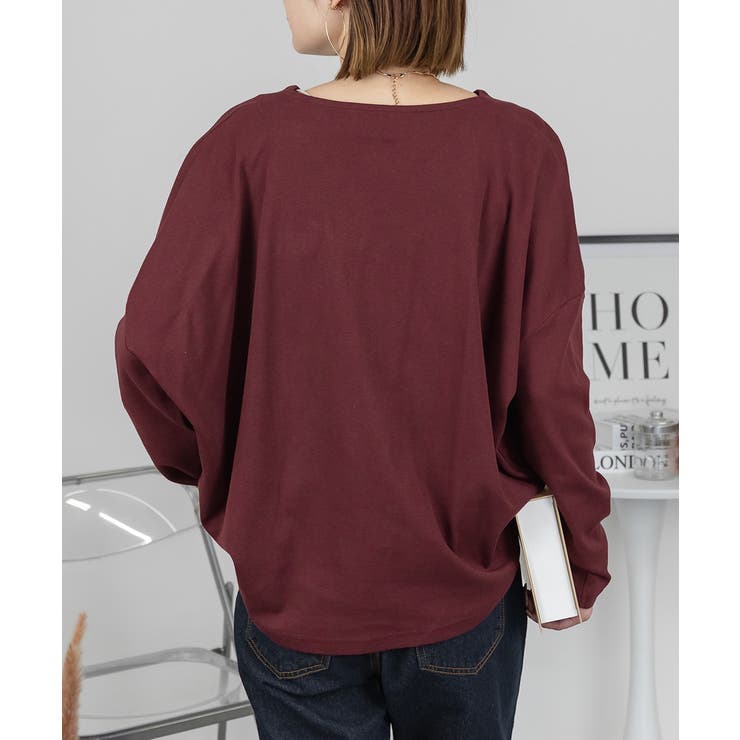 ドルマンスリーブVネックTシャツ | atONE | 詳細画像17 