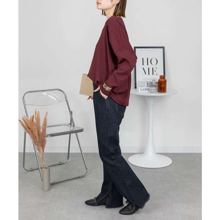 ドルマンスリーブVネックTシャツ | atONE | 詳細画像19 