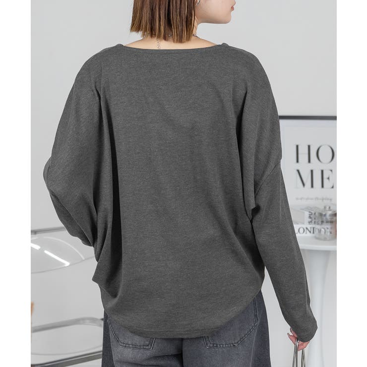 ドルマンスリーブVネックTシャツ | atONE | 詳細画像23 