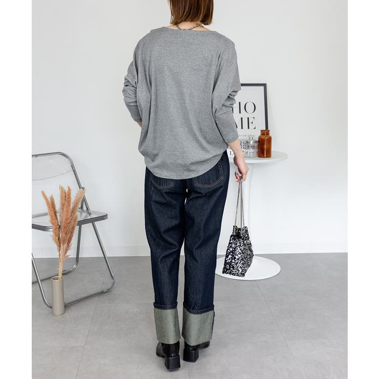 ドルマンスリーブVネックTシャツ | atONE | 詳細画像44 