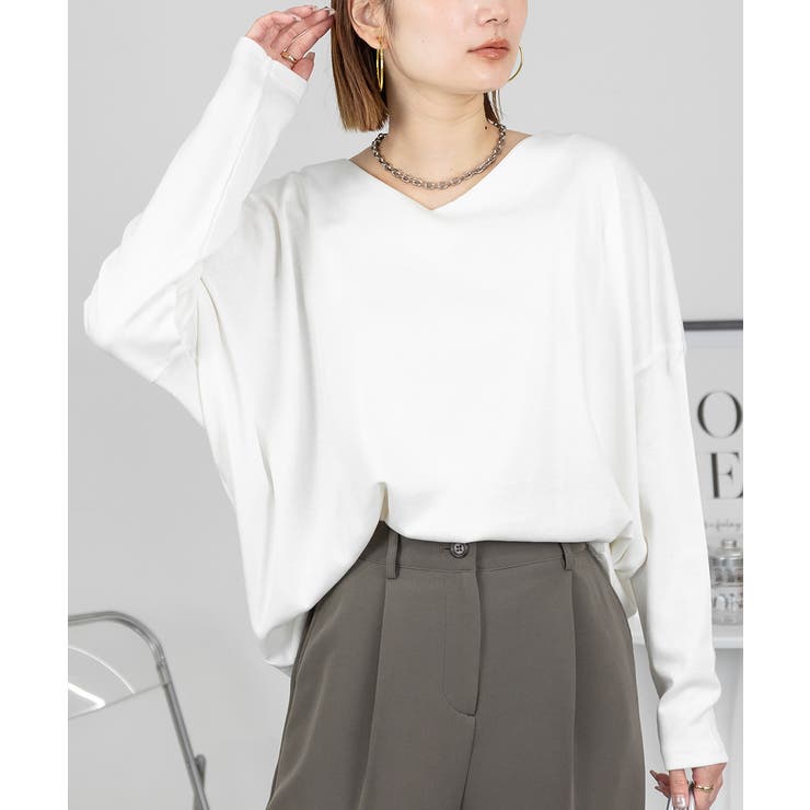 ドルマンスリーブVネックTシャツ | atONE | 詳細画像51 