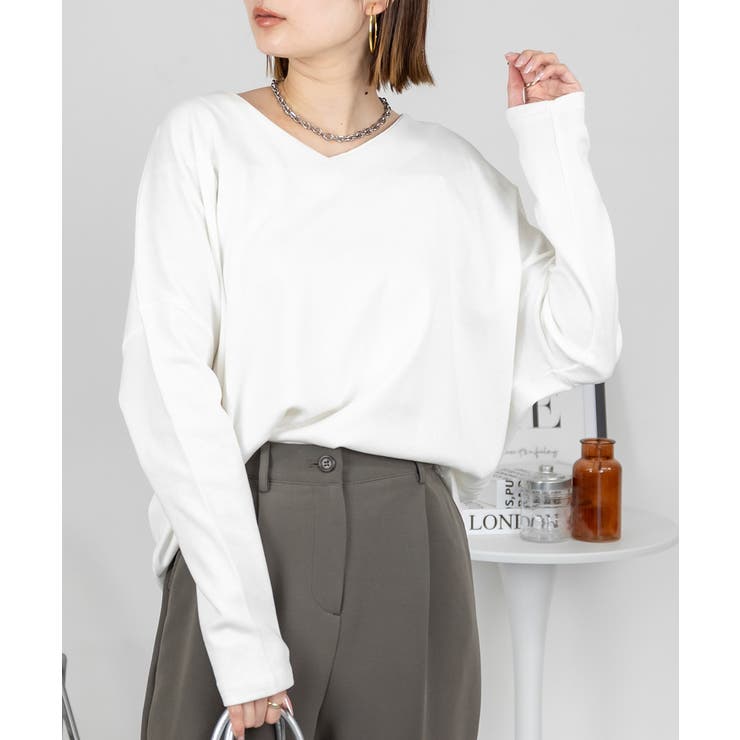 ドルマンスリーブVネックTシャツ | atONE | 詳細画像8 