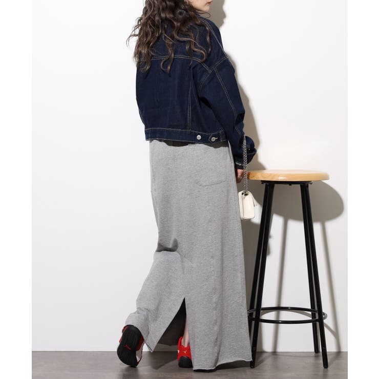 ミニ裏毛セミタイトマキシスカート | atONE | 詳細画像9 