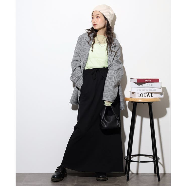 ミニ裏毛セミタイトマキシスカート | atONE | 詳細画像15 