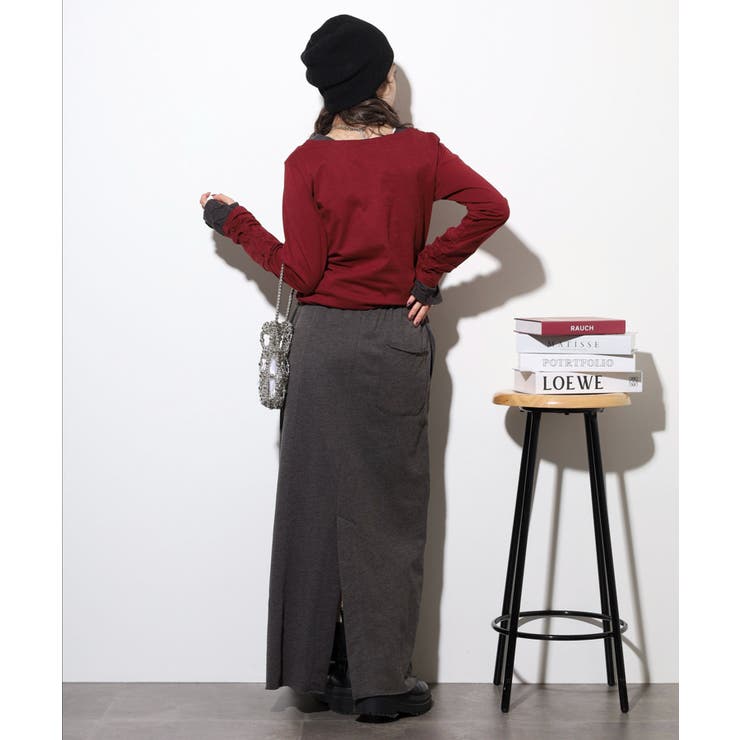 ミニ裏毛セミタイトマキシスカート | atONE | 詳細画像21 