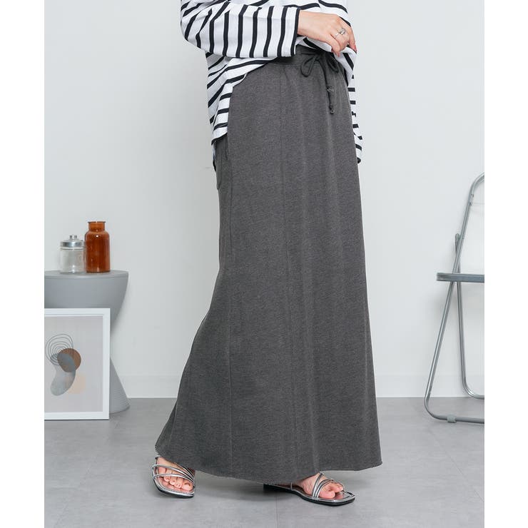 ミニ裏毛セミタイトマキシスカート | atONE | 詳細画像35 