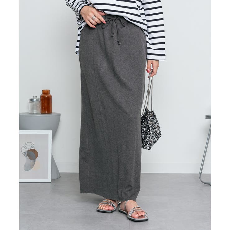 ミニ裏毛セミタイトマキシスカート | atONE | 詳細画像36 