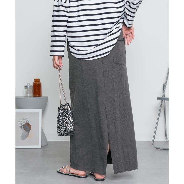 ミニ裏毛セミタイトマキシスカート | atONE | 詳細画像38 