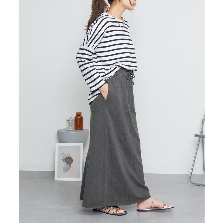 ミニ裏毛セミタイトマキシスカート | atONE | 詳細画像40 