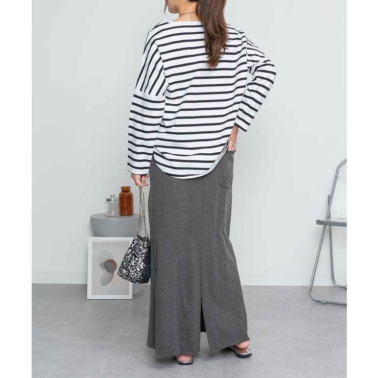 ミニ裏毛セミタイトマキシスカート | atONE | 詳細画像41 