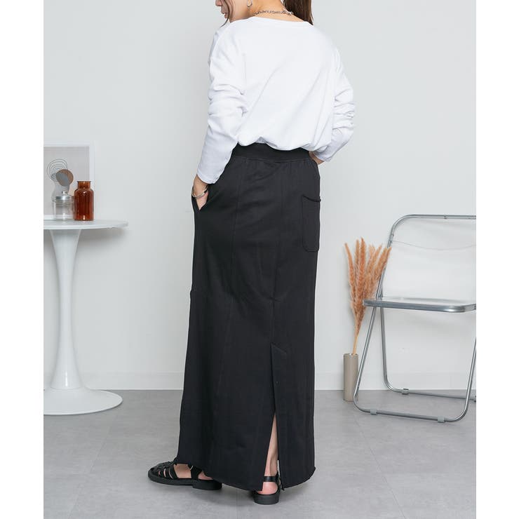 ミニ裏毛セミタイトマキシスカート | atONE | 詳細画像48 