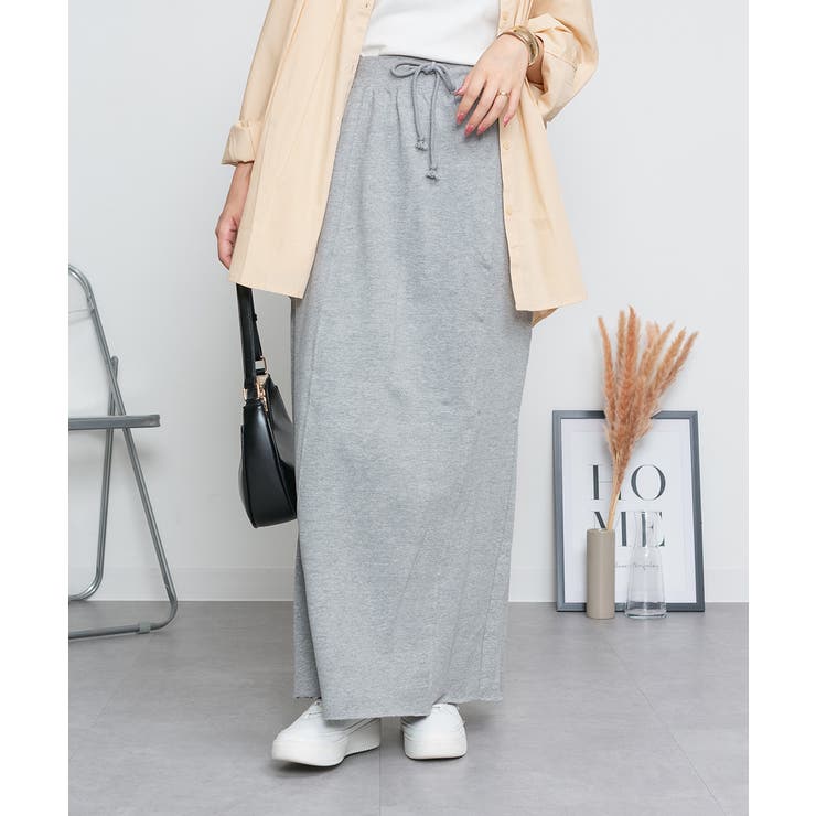 ミニ裏毛セミタイトマキシスカート | atONE | 詳細画像50 