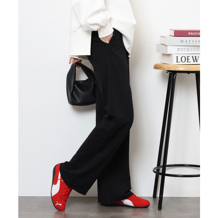 ミニ裏毛セミフレアパンツ | atONE | 詳細画像9 